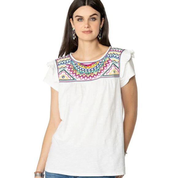 NWT Double D Ranch Palomita String Top Boho Western Bohemian Casual Shirt - Picture 1 of 9